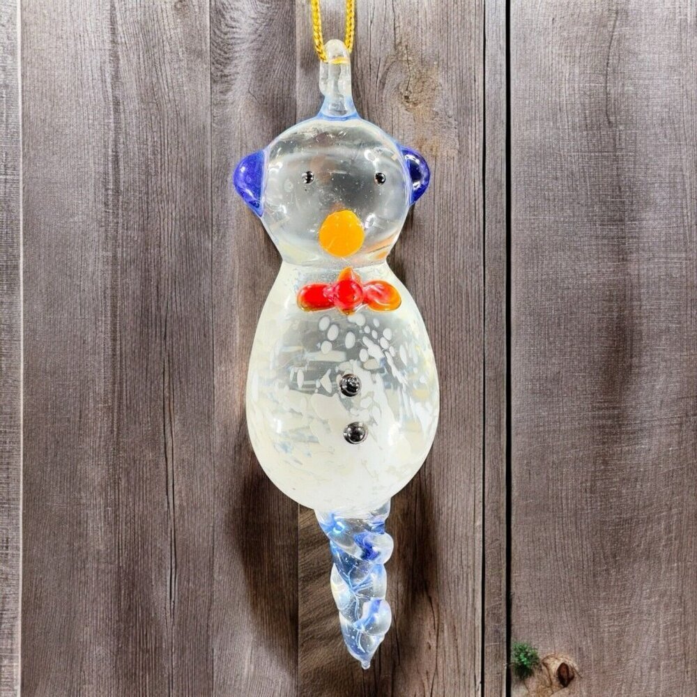 Midwest Of Cannon Falls Holiday Gallery‎ Snowman Ornament Figurine Penguin Bird